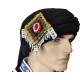 Men’s Traditional Thracian Headpiece – Diamond Beaded Ornament with Rose MARK161