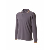 JRC New Marsiglia Men's long-sleeves polo shirt Pique 210gsm - 100% combed cotton