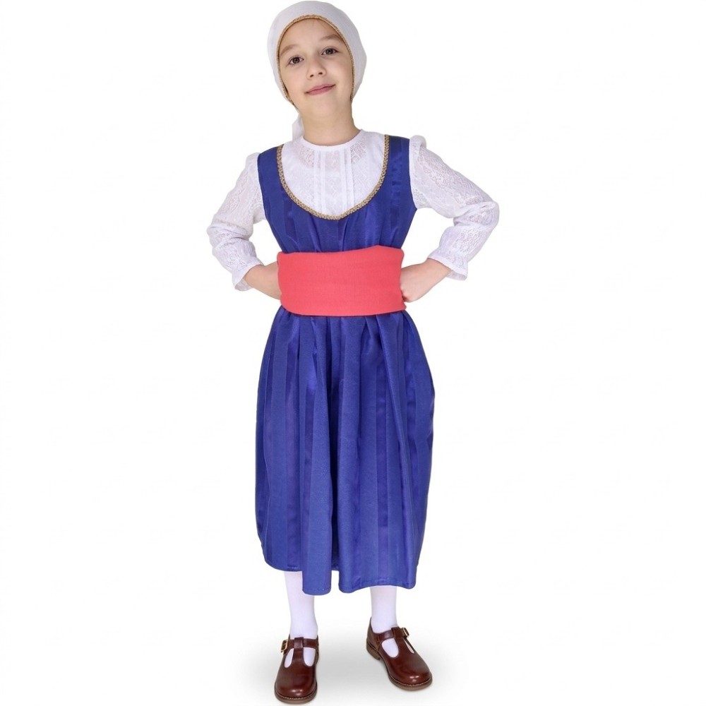 Greek Traditional Bouboulina Costume for Girls 6-12 Years MARK568