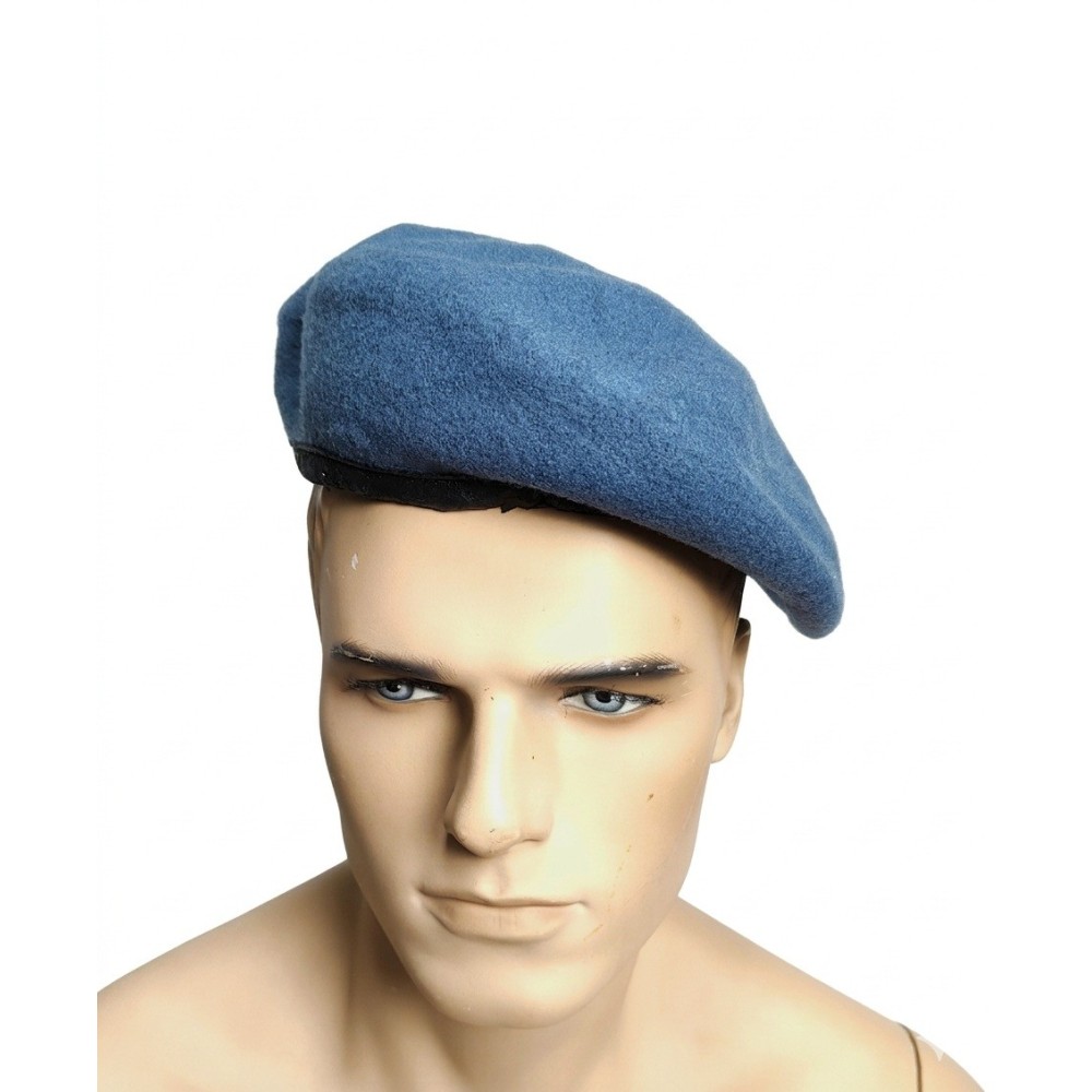 Military Navy Blue Beret with Adjustable Cord Stock MARK697