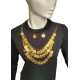Traditional Necklace with 45 Gold Coins & Earrings Set MARK183
