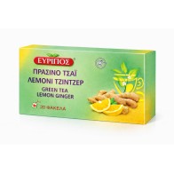 Green Tea Lemon Ginger 20 Bags Evripos Natural Top Quality