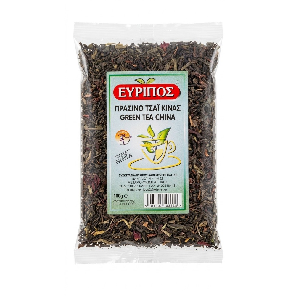 Pure Green Chinese Tea Evripos 100gr 3.53oz Natural Tonic Quality Product
