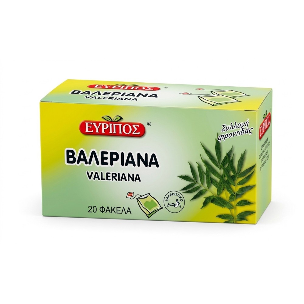 Valeriana 20 Bags Evripos Natural Relaxating Tea Top Quality