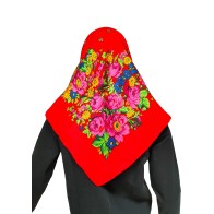 Traditional Thrace Floral Scarf 90x90cm MARK196