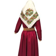 copy of Women’s Kalymnos Dark Burgundy Traditional Outfit – Authentic Greek Costume with Accessory Options MARK194
