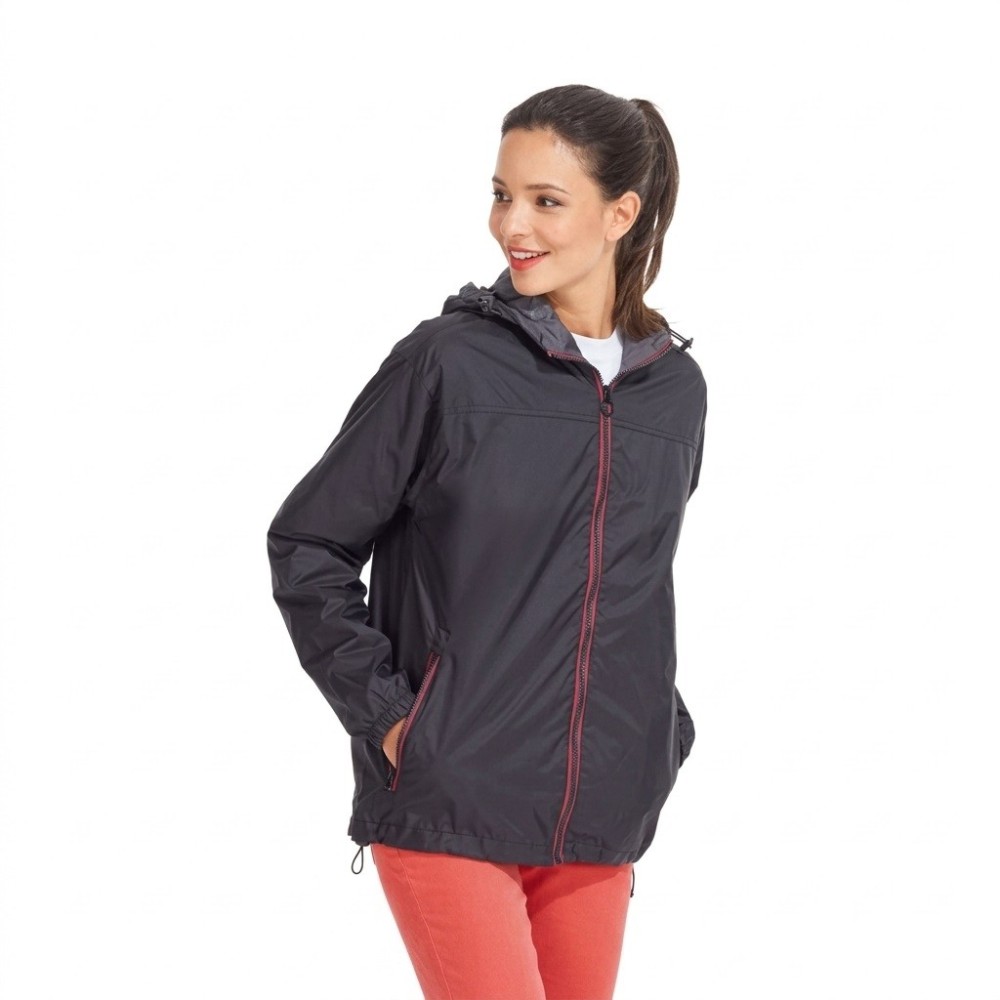 SKATE 01171, UNISEX LINED WINDBREAKER 100% waterproof nylon 100% polyester mesh