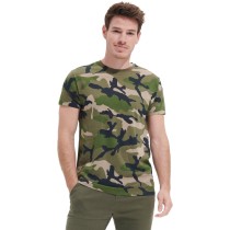 Sol's Camo Men 01188 MEN'S ROUND COLLAR T-SHIRT 100% cotton Ringspun semi-combed