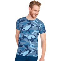 Sol's Camo Men 01188 MEN'S ROUND COLLAR T-SHIRT 100% cotton Ringspun semi-combed