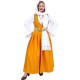 Greek Traditional Samos Women's Costume Mustard MARK207