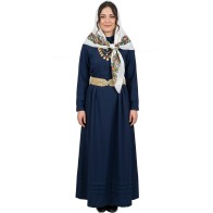 Women’s Kalymnos Blue Traditional Outfit – Authentic Greek Costume with Accessory Options MARK188
