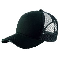 Atlantis 865 RAPPER DESTROYED Trucker Cap with Mesh and Worn Look