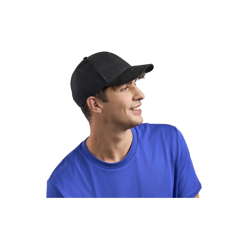 Atlantis S-Rapper Suede Trucker Cap with Mesh Back – Recycled Polyester Atlantis S-Rapper Suede Trucker Cap with Mesh Back – Recycled Polyester