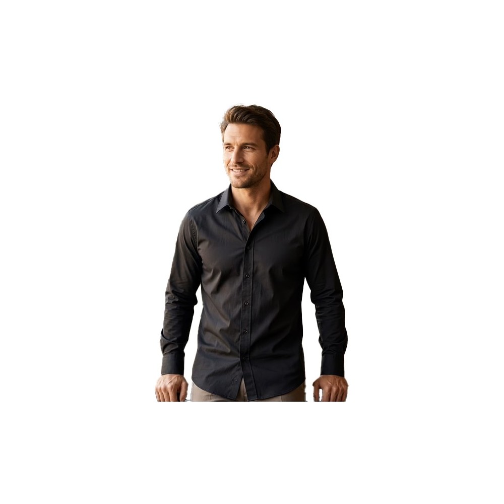 SOL'S BRIGHTON 17000 MEN'S LONG SLEEVED STRETCH SHIRT POPLIN 97% cotton 3% elasthane