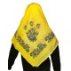 Traditional Salamina Cotton Scarf Yellow Floral MARK217