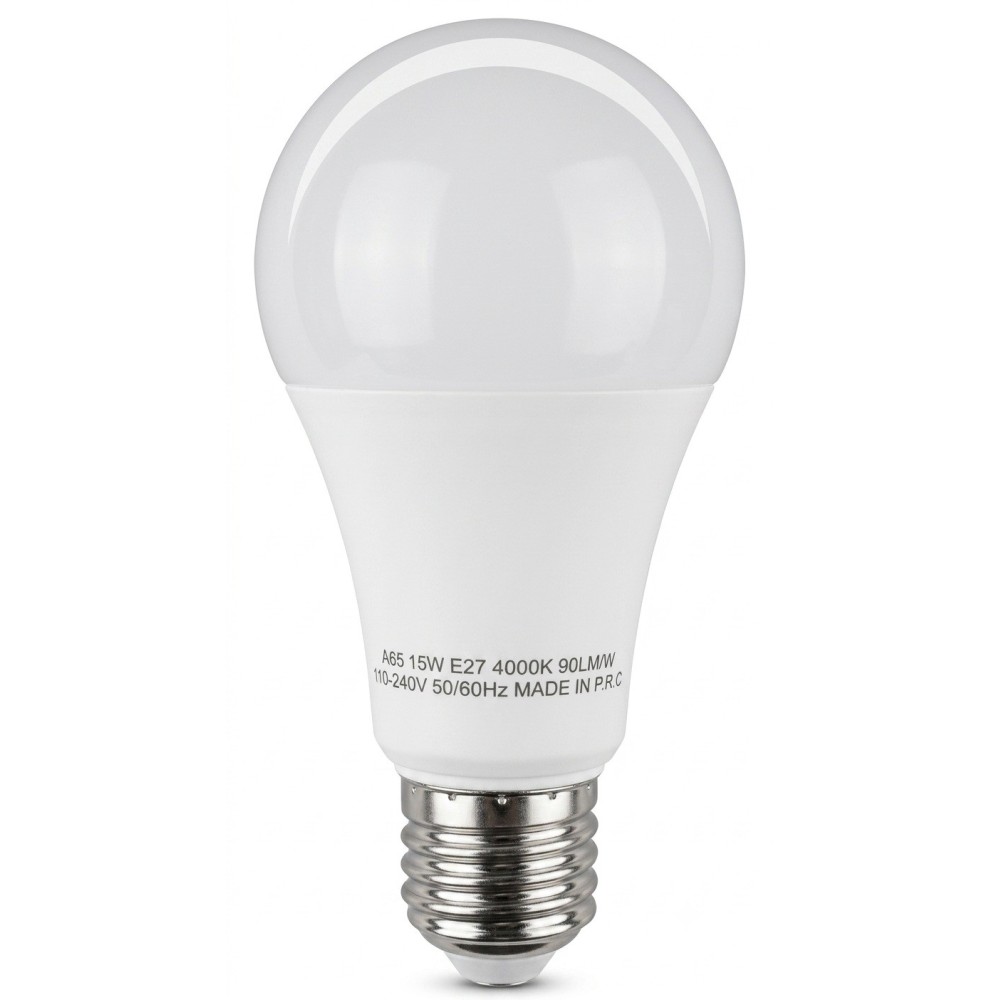LED Bulb A65 15W E27 4000K Cool White 1300lm – Energy Class
