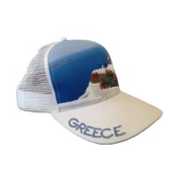 Atlantis Mesh Souvenir Καπέλο Greece Ελλάδα Πεντάφυλλο τζόκεϊ 100% Πολυέστερ