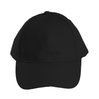 About Basics Stealth 6 Panel Baseball Cap 100% Heavy Brushed Cotton 250gsm