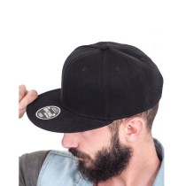 Atlantis 845 Snapback 6 Panel Jockey Cap with Flat Visor