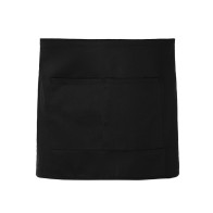 About Basics Matte 00407 Black Waiter's Apron 70x40cm with Pocket