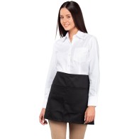 About Basics Matte 00407 Black Waiter's Apron 70x40cm with Pocket
