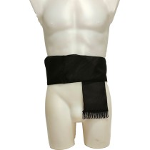 Traditional Black Kids’ Sash with Fringes 165x12cm MARK228