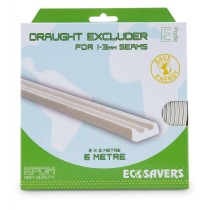 Αυτοκόλλητο Αεροστόπ Πόρτας & Παραθύρου EcoSavers Προφίλ E για Χαραμάδες 1-3mm (6 Μέτρα)