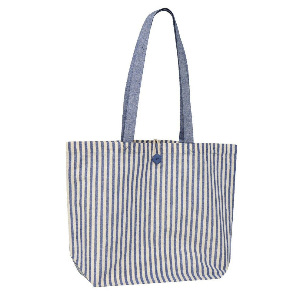 Τσάντα Ριγέ με Μακριά Χερούλια UBAG Mykonos Natural/Blue 16L Τσάντα Ριγέ με Μακριά Χερούλια UBAG Mykonos Natural/Blue 16L