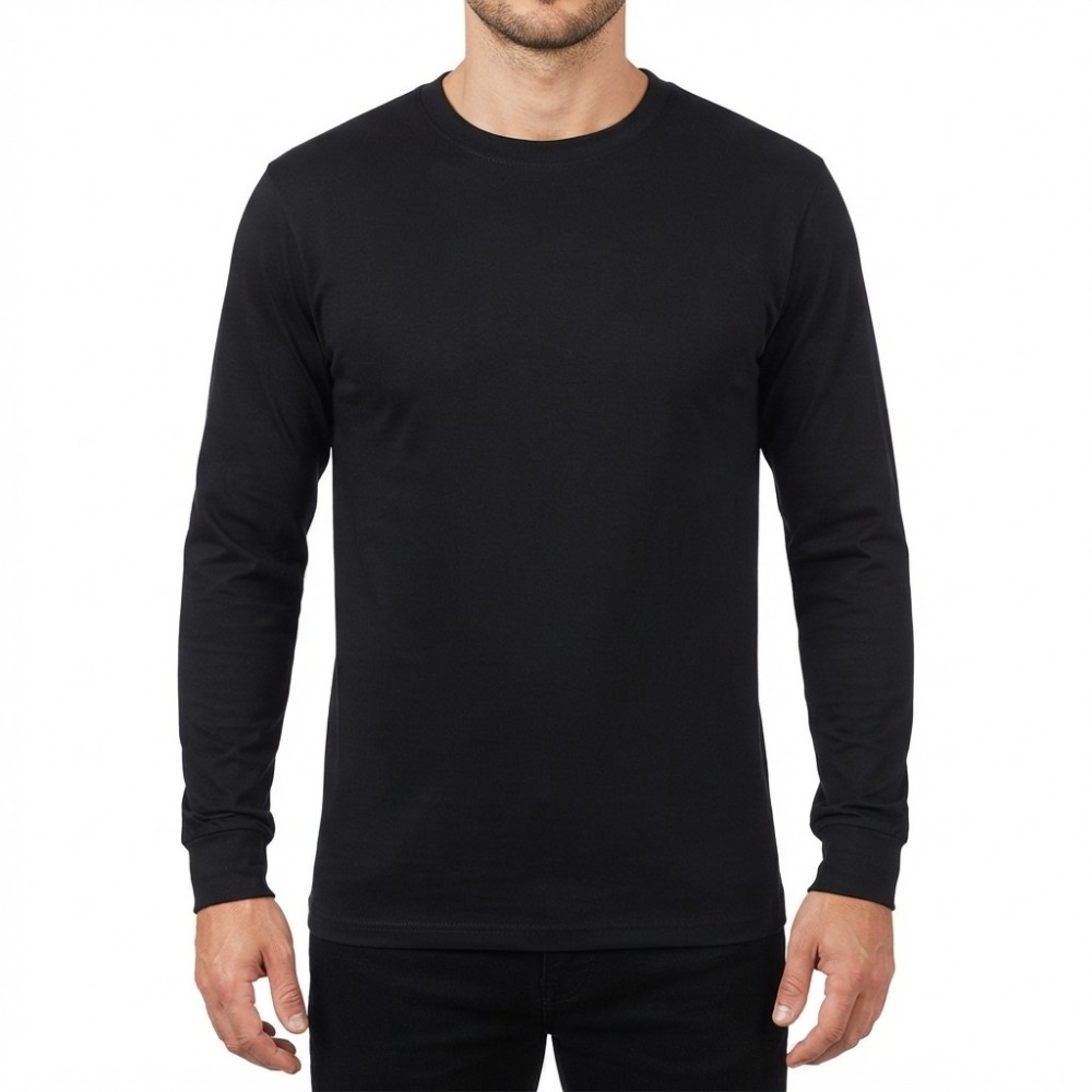 Μαύρο Βαμβακερό Unisex Φούτερ Ελαστικό MARK932