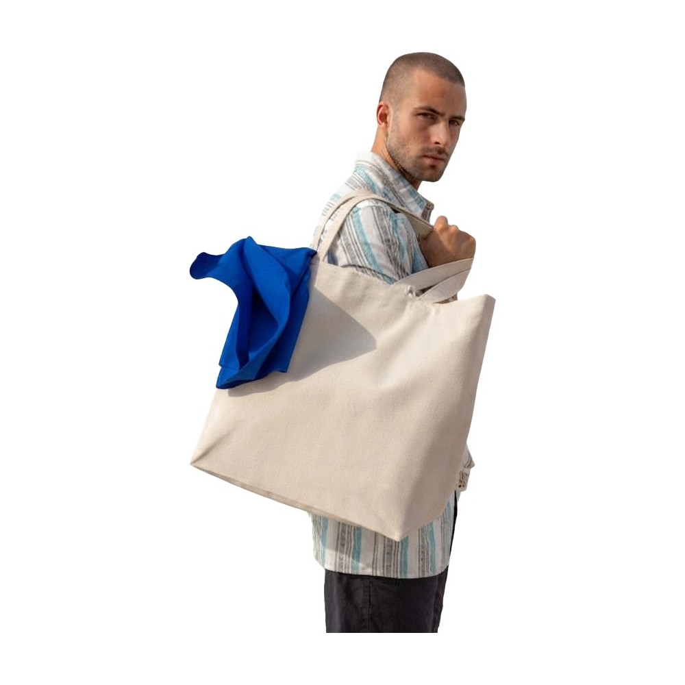 Large U-Bag Zanzibar Shopping Bag Made from Recycled Cotton 38L Large U-Bag Zanzibar Shopping Bag Made from Recycled Cotton 38L