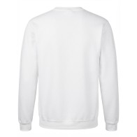 Adults White Parade Lightweight Sweatshirt Unisex 100% Cotton Greek Made MARK025