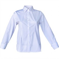 Girls White Classic School Parade Shirt Greek Made MARK665