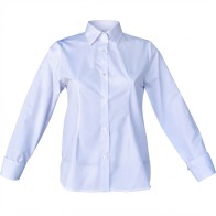 Girls White Classic School Parade Shirt Greek Made MARK665