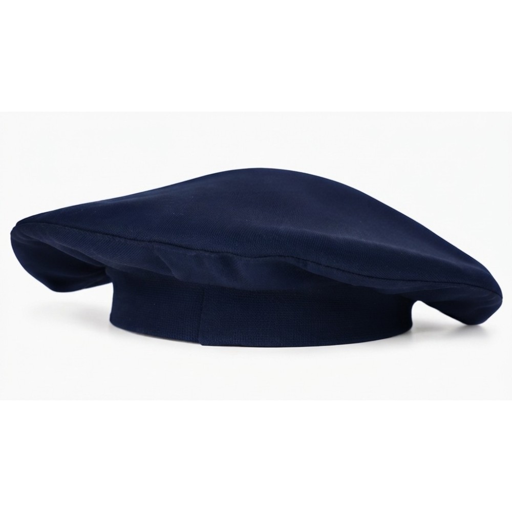 Navy Blue School Parade Fabric Beret Lined Greek Made MARK674 Navy Blue School Parade Fabric Beret Lined Greek Made MARK674