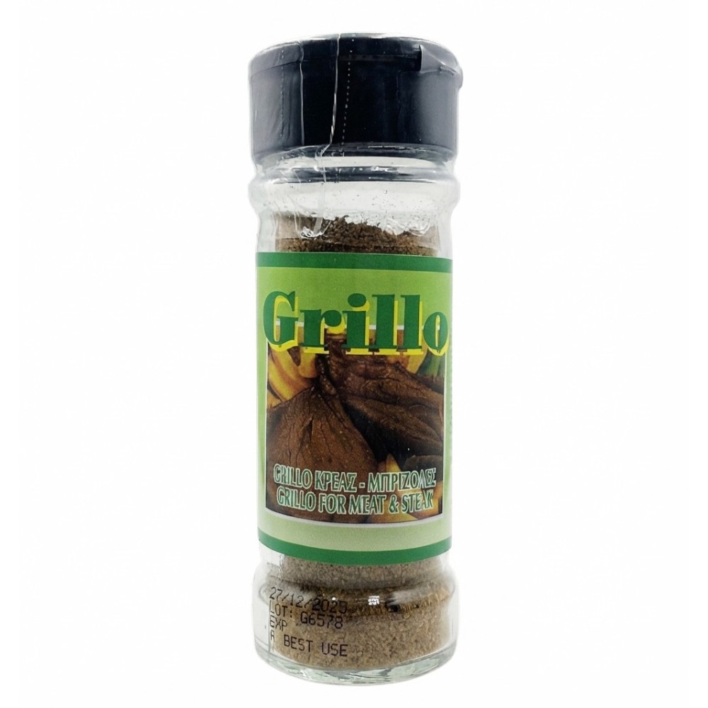 Grillo Meat & Steak Seasoning Spice Mix Kagia 38g Glass Jar Grillo Meat & Steak Seasoning Spice Mix Kagia 38g Glass Jar