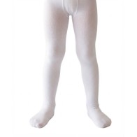 White Thick Kids Tights MARK928 - Ideal for Parades & Evzon Costumes