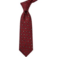 Kids Burgundy Patterned Self-Tie Dress Tie MARK933