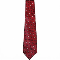 Kids Burgundy Patterned Self-Tie Dress Tie MARK933
