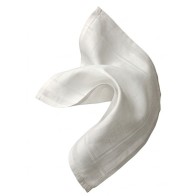 Quality Traditional White Dance Scarf with Stripes 44×40 cm MARK235