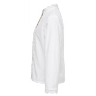 White Traditional Women’s Shirt with Lace – Greek Made MARK112