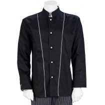 Fabrik Long Sleeve Chef Blouse shirt with pocket on sleeve and chest xs-3xl