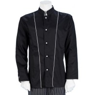 Fabrik Long Sleeve Chef Blouse shirt with pocket on sleeve and chest xs-3xl