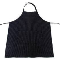 Black Jeans Apron with stripes and one pocket 85x65cm MARK720
