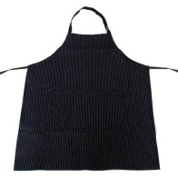 Black Jeans Apron with stripes and one pocket 85x65cm MARK720