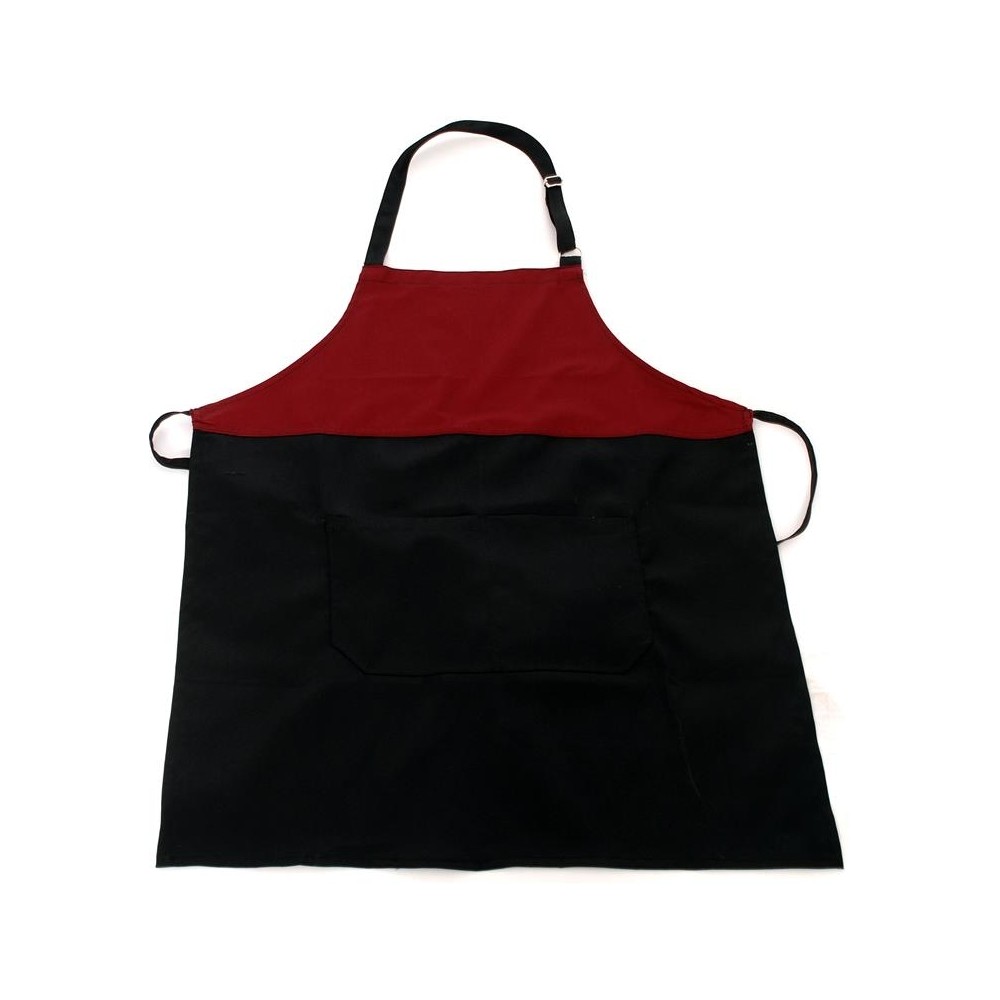 Two-color Bordeaux Black apron 240gr 65p / 35c 85x65cm MARK721