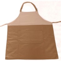 Two-color Brown Beige apron 240gr 65p / 35c 85x65cm MARK722