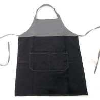 Two-color Grey Black apron 240gr 65p / 35c 85x65cm MARK723