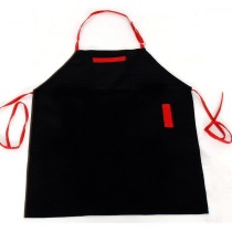 Black with Red Details apron 240gr 65p / 35c 85x65cm MARK726
