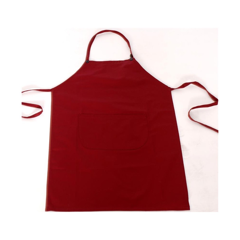 Bordeaux apron with one pocket 240gr 65p / 35c 85x65cm MARK728