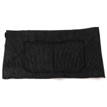 Black Jeans Short Apron for the waist with white stripes & pockets 35x60cm MARK731